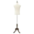 thumbnail image 6 of White Male Mannequin Torso Dress Form, Sewing Dress Model Mannequin, Mannequin Display with Tripod Stand, 59"~71" Height Adjustable, for Clothing Retail Sewing Shop, NO Arms, 6 of 18