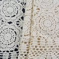 2pcs Beige Crochet Table Runners 100 Cotton Lace Nightstand