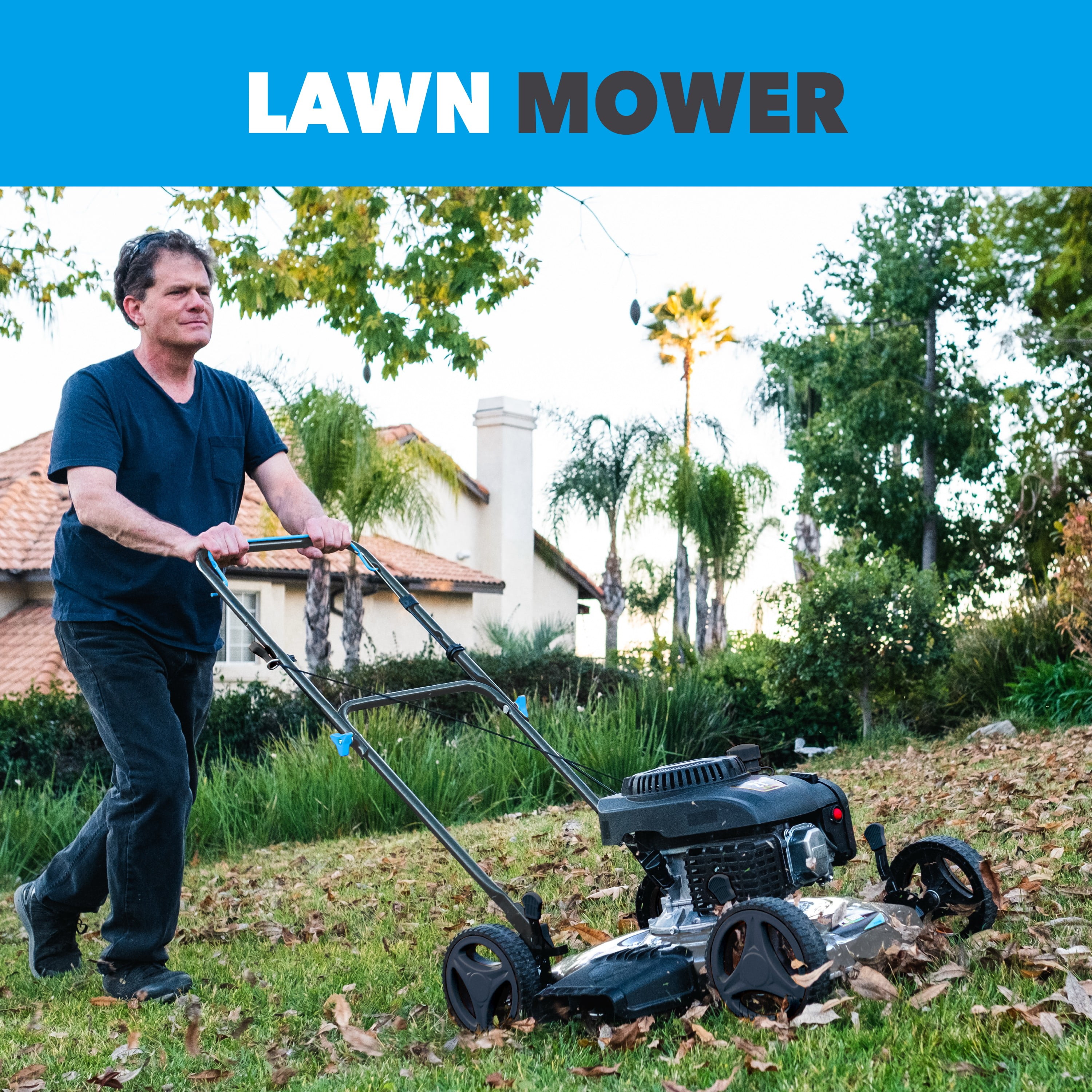 Pulsar 21" Gas Push Lawn Mower with 200cc OHV Engine and Side Discharge