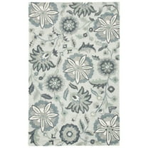 SAFAVIEH Blossom Riley Floral Area Rug, Ivory/Blue, 5' x 8'