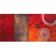 thumbnail image 2 of Loreth, Lanie 24x14 White Modern Wood Framed Museum Art Print Titled - Red Spirals I, 2 of 4