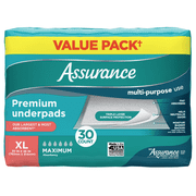 Assurance Unisex Premium Underpad for Adults, XL, Maximum Absorbency, 30 Count