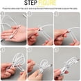 thumbnail image 2 of 40Pcs Silicone Cable Tie Strap, Adjustable Reusable Cable Organizer (5 Colors), 2 of 5