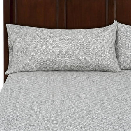 Mainstays Microfiber Gray Bed Sheet Set, 1 Each