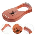 thumbnail image 3 of LOLIPPYY 1 Set Wooden Lyre Harp Retro 7-string Lyre Harp Musical String Instrument, 3 of 6
