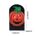 thumbnail image 3 of TOPRenddon Glowing Halloween Doorbell Spooky Skull Head Light Up Eyes Doorbell Scary Halloween Decor with Spooky Sounds for Kids Haunted Home Decorations, 3 of 6