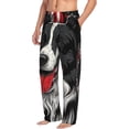 thumbnail image 2 of Goofa Independence Day Collie Pattern Printed Soft Pajama Pants for Men, Wide Leg Comfy Casual Lounge Yoga Pants-Medium, 2 of 9