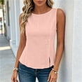 thumbnail image 6 of Admvng Womens Scoop Neck Casual Tank Tops Sleeveless Summer Loose Fit Blouses, 6 of 9