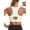 White, variant on High Impact Sports Bra for Women Adjustable Racerback Full Support Padded Workout Bra for Running Gym Large Bust