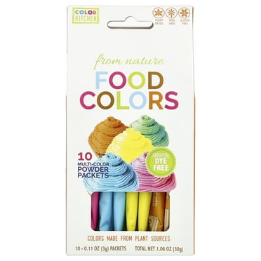 Color Kitchen Food Colors From Nature, Multi-Color, 10 Color Packets, 0.11 oz (9 g)