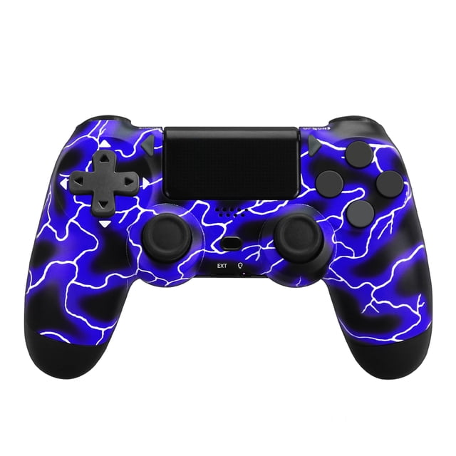 Controlador inalámbrico compatible con PS4, control remoto compatible con Playstation 4/PS4 Slim/PS4 Pro/Windows PC, color púrpura