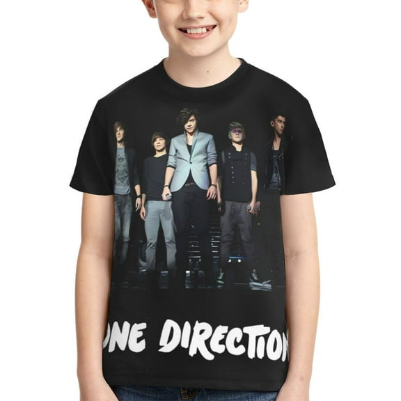 One Direction 1d Boys Girls T Shirt Kids Short Sleeve Crewneck 3d Printed Graphic Shirts For Kids Youth X-Small