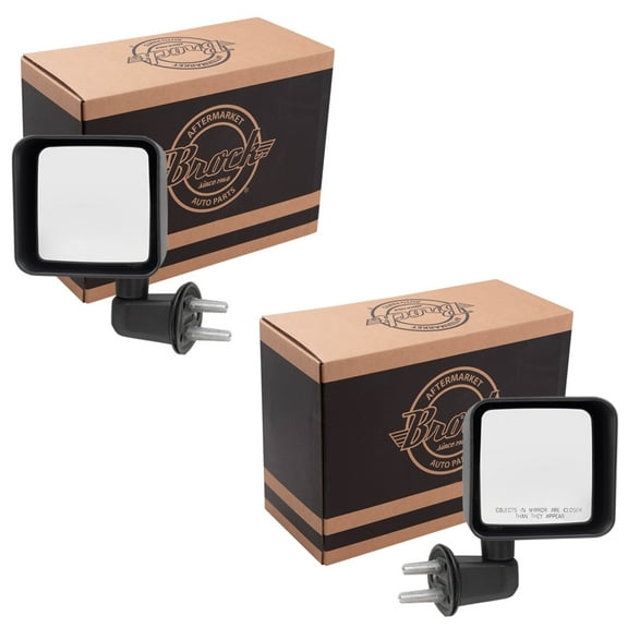 Brock Manual Mirror for 2007-2017 Wrangler Set 55077967AF 2018-2018 Wrangler JK