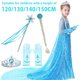 thumbnail image 1 of Reina De La Nieve Princesa Elsa Disfraces Niñas Congeladas Elsa Cosplay Vestido De Cumpleaños Para Niña Pequeña Con Corona Sombreros Guantes Accesorios Fiesta De Halloween Niños Princesa Vestir Muyoka Hogar, 1 of 7