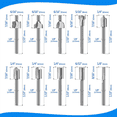 thumbnail image 2 of 40Pc HSS Router Carbide Engraving Bits for Router Bit Set 1/8 Inch(3mm) for Rotary Tools, 2 of 7
