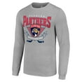 thumbnail image 2 of Men's Starter Heather Gray Florida Panthers '80s Inspired Team Logo Long Sleeve T-Shirt, 2 of 3