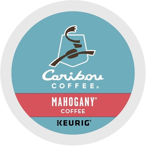 Caribou Coffee Caribou Blend Mahogany Regular - Dark/Bold - K-Cup - 24 / Box