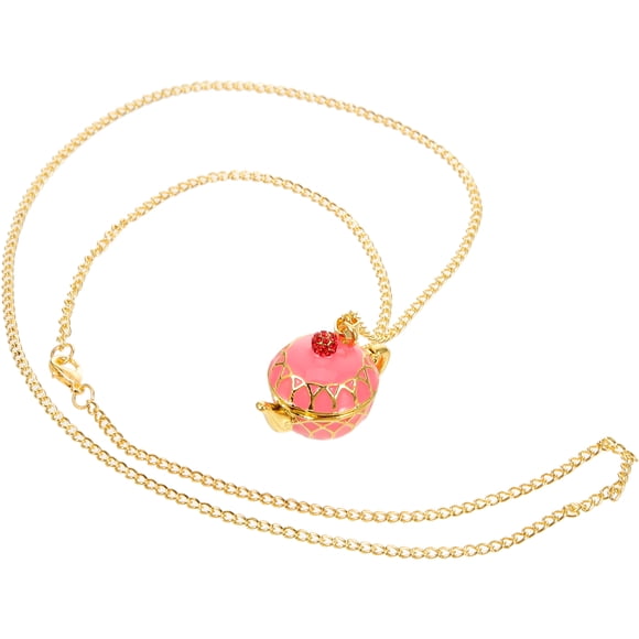 Collier en Forme de Tasse de Thé en Alliage Rose pour Femmes Bijoux Décoratifs