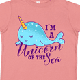 thumbnail image 4 of Inktastic Cute Narwhal I'm a Unicorn of the Sea Girls Toddler T-Shirt, 4 of 5