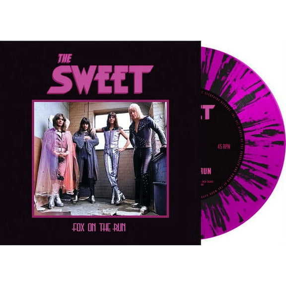Sweet - Fox On The Run - PINK/BLACK SPLATTER - Music & Performance - Vinyl [7-Inch]
