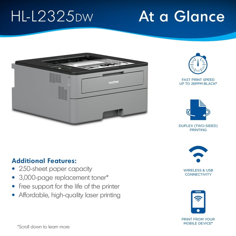 BROTHER HL-L2400DW Mono Laser Printer, Single function, Automatic 2-sided  print, A4, UK Plug,  price tracker / tracking,  price history  charts,  price watches,  price drop alerts