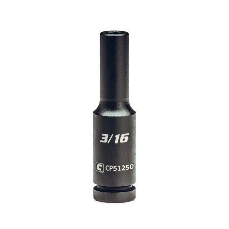 UPC: 0886352512503 | Capri Tools 3/16-Inch Deep Impact Socket  1/4-Inch Drive  6-Point  SAE