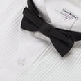 thumbnail image 6 of Isaac Mizrahi Boy's 100% Cotton Long Sleeve Wing Tip Collar Tuxedo Shirt with Bowtie, 6 of 10