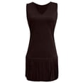 thumbnail image 6 of Western Cowgirl Dress for Women Sleeveless V Neck Slim Fit Tassel Hem Knee Length Tank Dresses Country Concert Dress, 6 of 6
