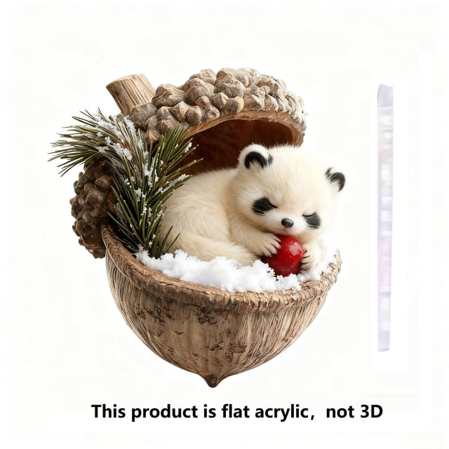 10cm Forest Animals Decoration Christmas Tree Pendant Holiday Gift