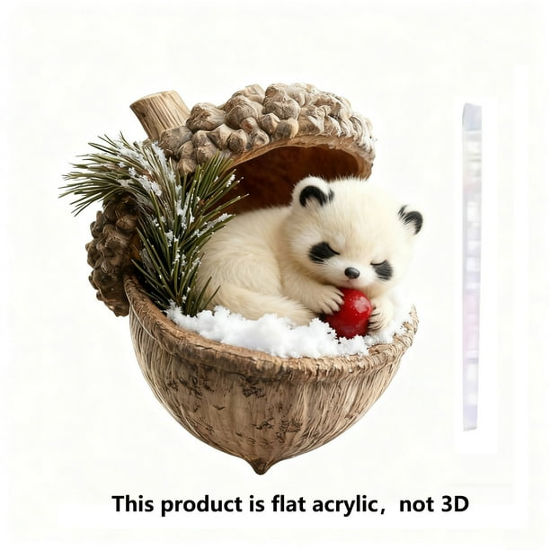 10cm Forest Animals Decoration Christmas Tree Pendant Holiday Gift