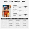 thumbnail image 5 of Gukieu Tennis Ball In Fire Print Women's Sports Shorts, Elastic Waist High Stretch Running Yoga Gym Sweatpants-XX-Large, 5 of 8