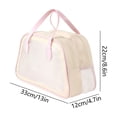 thumbnail image 3 of Clear Waterproof Travel Bag Transparent Makeup Organizer with Handle Large Capacity Portable Toiletry and Cosmetic Wash Bag for Travel, 3 of 6