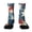 Deep Red&11S0317, variant on American Flag Socks 250 Anniversary USA Star and Stripe Fourth of July Socks Patriotic Novelty Medium Women Crew Socks