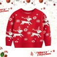 thumbnail image 2 of SUYIDA Boys Uniform Sweater ,Toddler Boys Girls Christmas Cartoon Warm Knitted Sweater Long Sleeve Tops Knitwear Cardigan Coat, 2 of 5