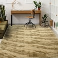 thumbnail image 7 of Wellber Shag Rugs Fluffy Tie-Dyed Area Rug for Bedroom Living Room Carpet Home Decor,4'x6',Khaki, 7 of 7