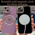 thumbnail image 5 of for iPhone 14 Plus Case Compatible with MagSafe, Luxury Love Heart Soft Phone Case, Full Camera Lens Protection Magnetic Case for iPhone 14 Plus for Women Girls (6.7") - Light Purple, 5 of 14