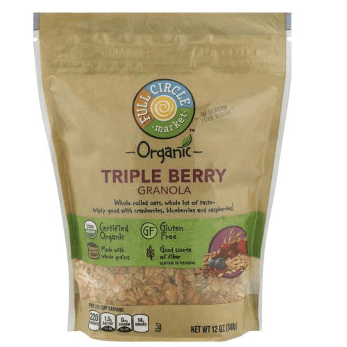 Full Circle Market, Organic Granola, Triple Berry