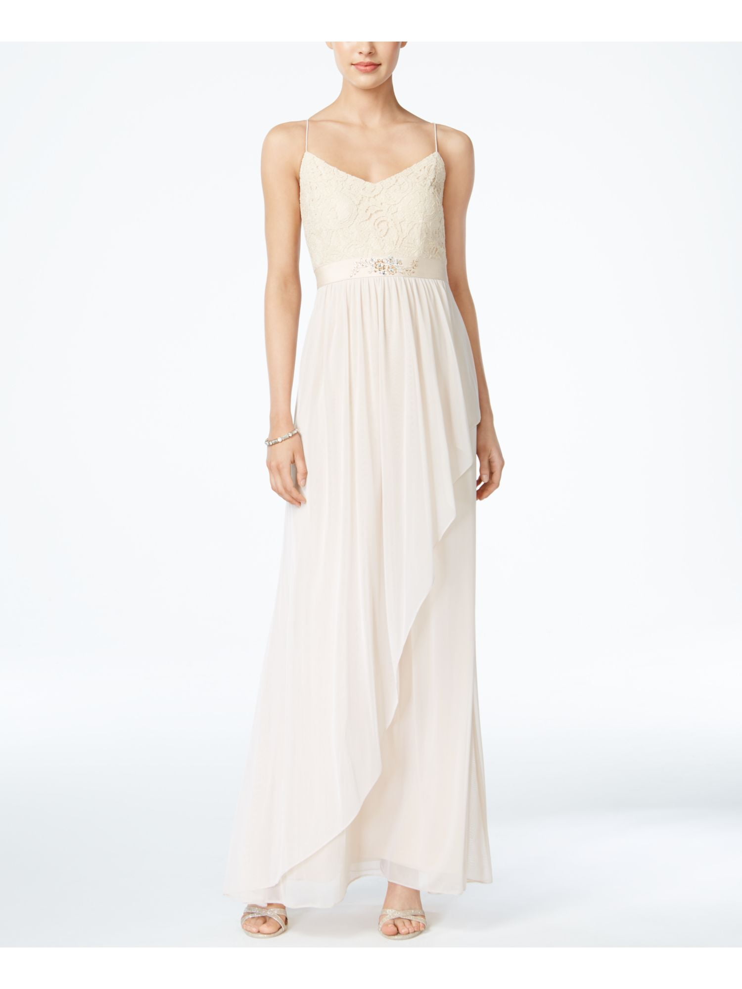 adrianna papell empire waist formal dress