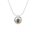 thumbnail image 2 of Delight Jewelry Two-tone 3-D Textured Spider with Legs Joy Ring Charm Necklace, 18", 2 of 4