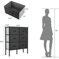 thumbnail image 3 of YITAHOME 6-Drawer Fabric Storage Dresser Fabric Bins Organizer Unit, Black Gray, 3 of 9