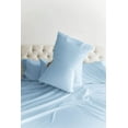 thumbnail image 4 of CGK Linens 6-Piece Breathable and Cooling Sheet Set With Extra Matching Pillowcases - King Size Bed Sheets Fits 8"-16" Mattresses, Light Blue, 4 of 7