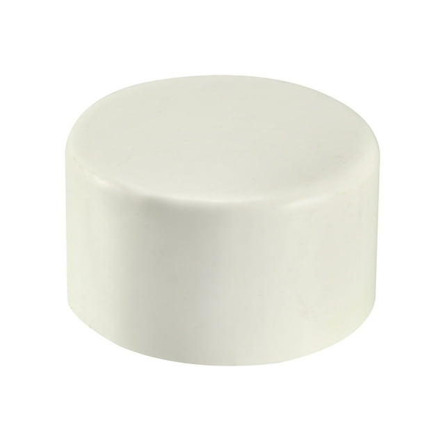 Unique Bargains 63mm PVC Pipe Cap Fitting, Slip End Caps DWV(Drain Waste Vent) White 2 Pcs