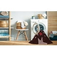 thumbnail image 2 of Ahgly Company Machine Washable Indoor Round Transitional Chocolate Brown Area Rugs, 3' Round, 2 of 7