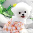 thumbnail image 3 of Camisa a cuadros para cachorros, sección de primavera fina, ropa para perros, chaleco transpirable de peluche que jersey de oso, ropa suave para mascotas de cuatro patas XS, 3 of 4