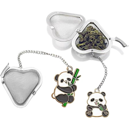 2 Pcs Loose Leaf Tea Steeper Cute Tea Balls | Stainless Steel Heart Shaped Tea Infuser Tea Ball For Loose Leaf Tea Gifts For Tea Lovers