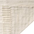 thumbnail image 5 of LR Home White/ Beige Striped Ombre Farmhouse Flatweave Throw Blanket, 5 of 9
