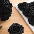 thumbnail image 5 of Artificial Flowers 25pcs Fake Roses with Stems and 2 leaves for DIY Wedding Bouquets Party Decor, 5 of 5