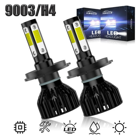For Toyota Prius 2004-2009 - 2x H4 9003 LED Headlight High&Low Beam Bulbs 6000K High Power Lamps Halogen Replacement
