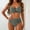 #0207-Army Green, variant on 2026 New Womens High Waisted Split Swimsuit Spaghetti Strap Bikini Set Bathing Suit
