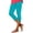 01# Turquoise, variant on HKYNLAG Capri Leggings for Women Casual Summer Capri Pants High Waisted Soft Yoga Pants Plus Size Compression Workout Cropped Pants Cyan 2XL